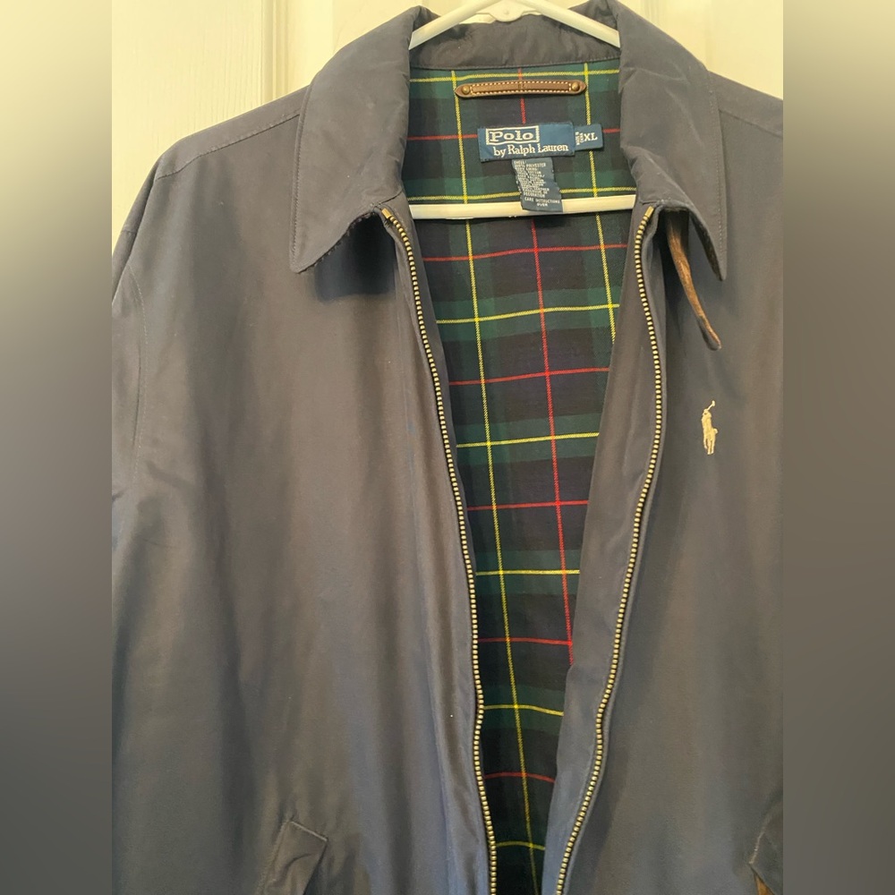 Polo by Ralph men’s Lauren beautiful jacket with suede details Like new. Size XL